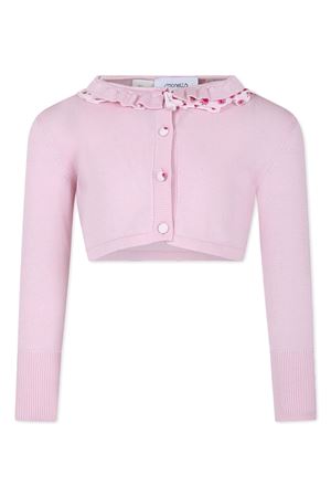 cardigan in cotone rosa SIMONETTA KIDS | SU9A60X0018515